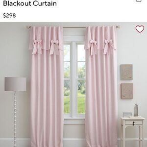 Pink Blackout Curtains - Pottery Barn Drapes Girls Nursery